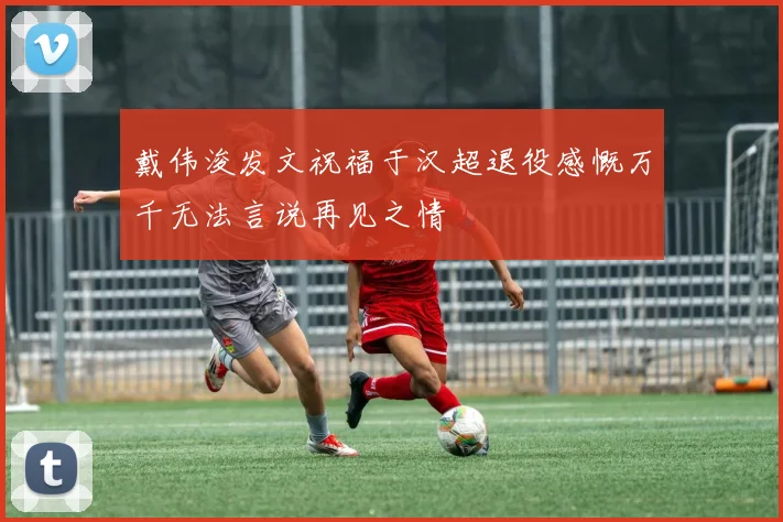 戴伟浚发文祝福于汉超退役感慨万千无法言说再见之情